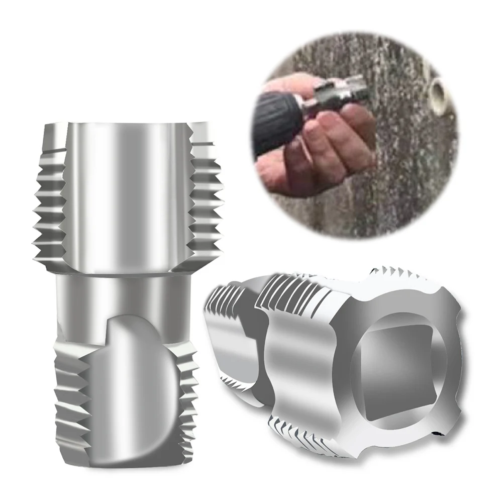 Apriscatole con filettatura interna per tubi dell'acqua PPR a 4 punti e 6 punti per attrezzature da officina per trapani elettrici per tubi in plastica PVC