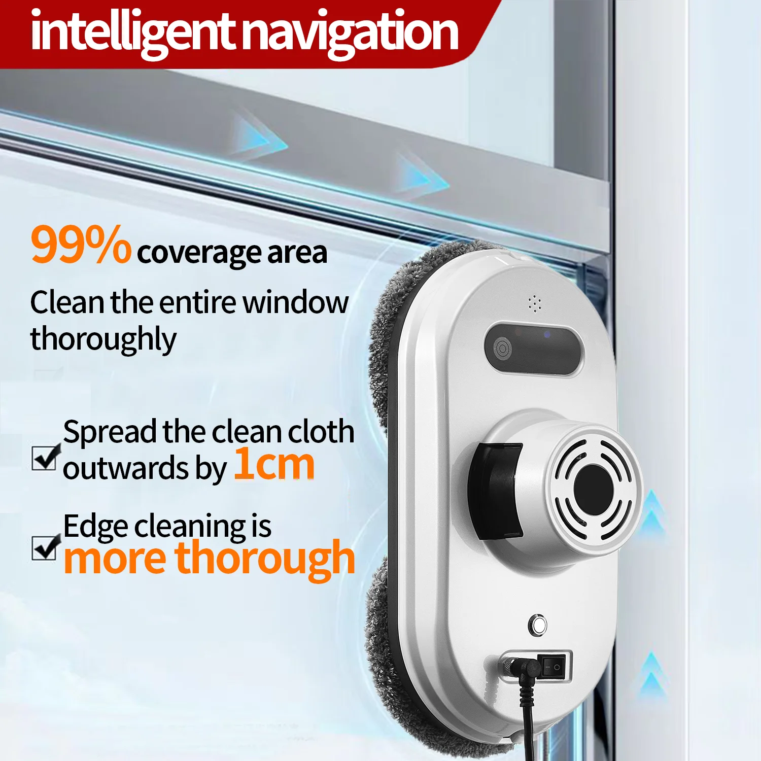 3 Year Warranty Smart Automatic Window Cleaner Robot Cleaning Glass Wash Remote Control