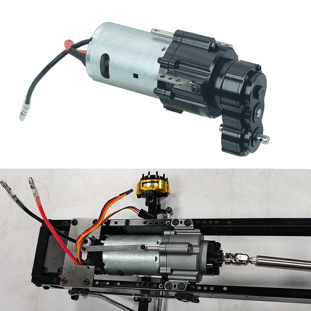 

Metal Second Gearbox with Transfer Case for 1/14 RC Tipper Truck Tamiya Scania 770S MAN VOLVO FH16 Diy Parts