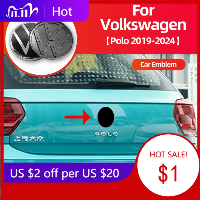 

Эмблема-логотип для автомобилей Volkswagen Polo Golf MK6 7 8 Passat B6, 2026, 1 шт., 139 мм, 110 мм, 5H0 853 601D, для капота, передней и задней части кузова