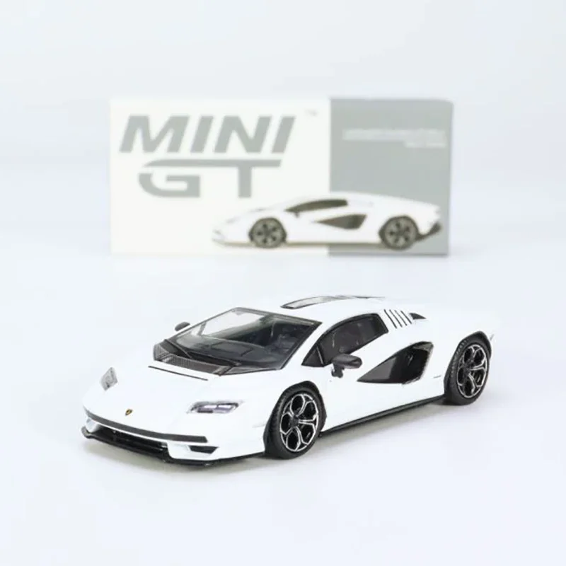 MINIGT 1/64 Lamborghini Countach LPI 800-4 Bianco Siderale MGT00567-CH Diecast Automotive Model Ornaments Cas Toys Gift