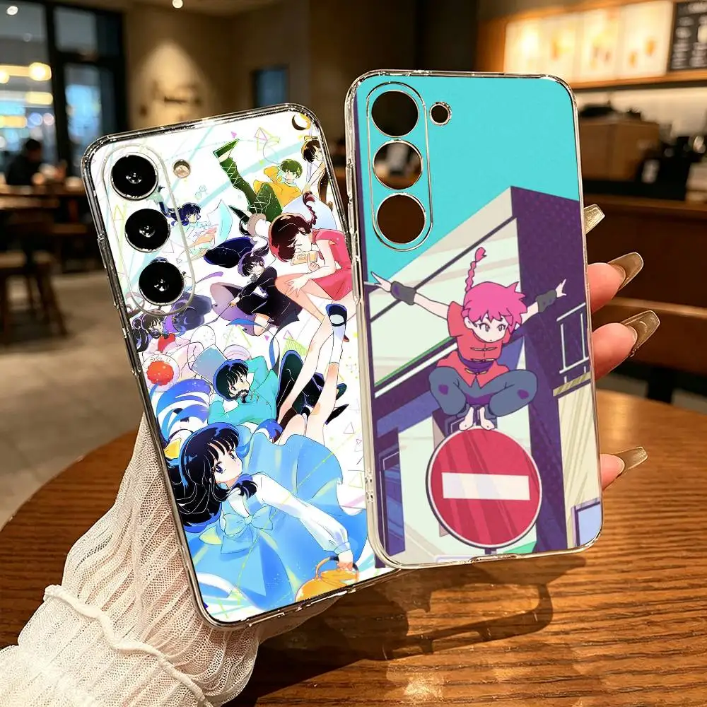 Manga-Saotome Akane Ranma  Clear Soft Silicone Phone Case for Samsung Galaxy A71 A70 A52 A51 A40 A30