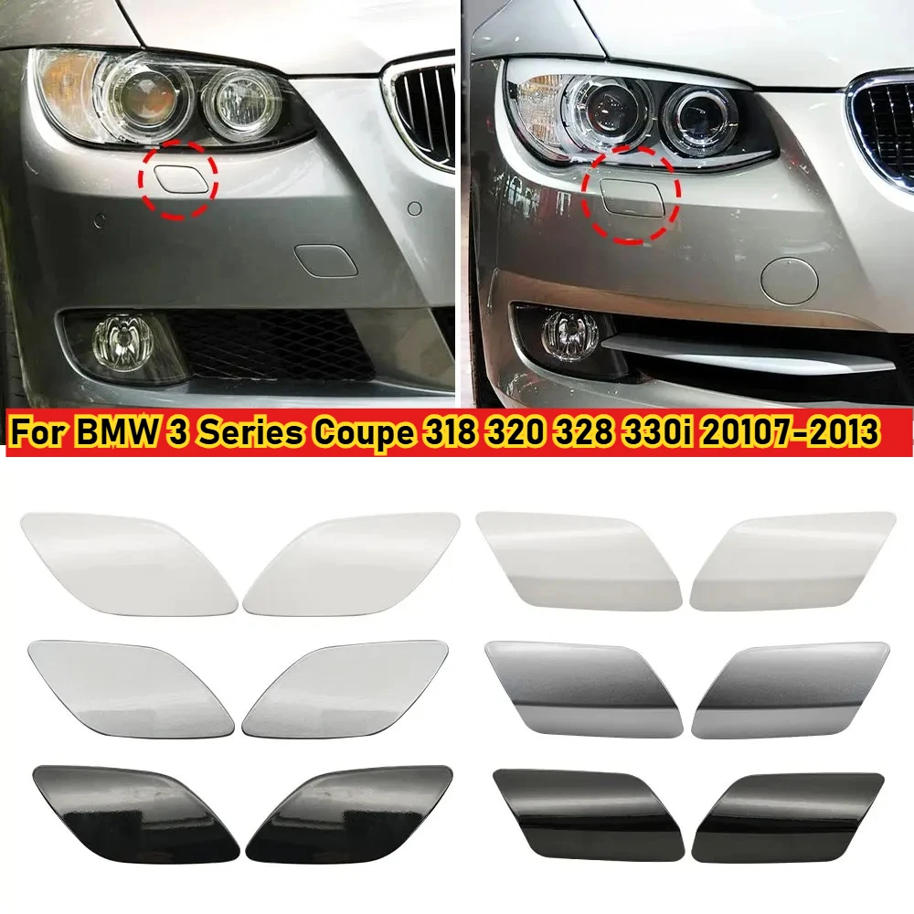 Para BMW E92 E93 parachoques delantero de coche arandela cubierta de pulverización accesorio para BMW Serie 3 Coupe 318 320 328 330i 20107-2013