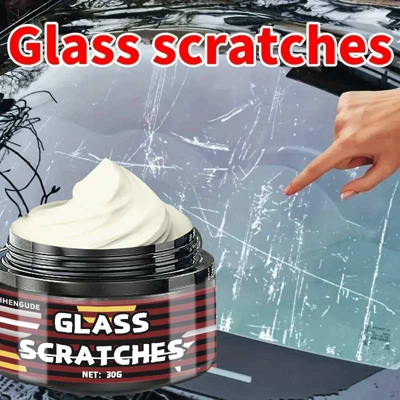 Glass Scratch Repair Paste - Universal For Repairing Scratches On Car Windows, Bathroom Glass, Glasses, Lenses