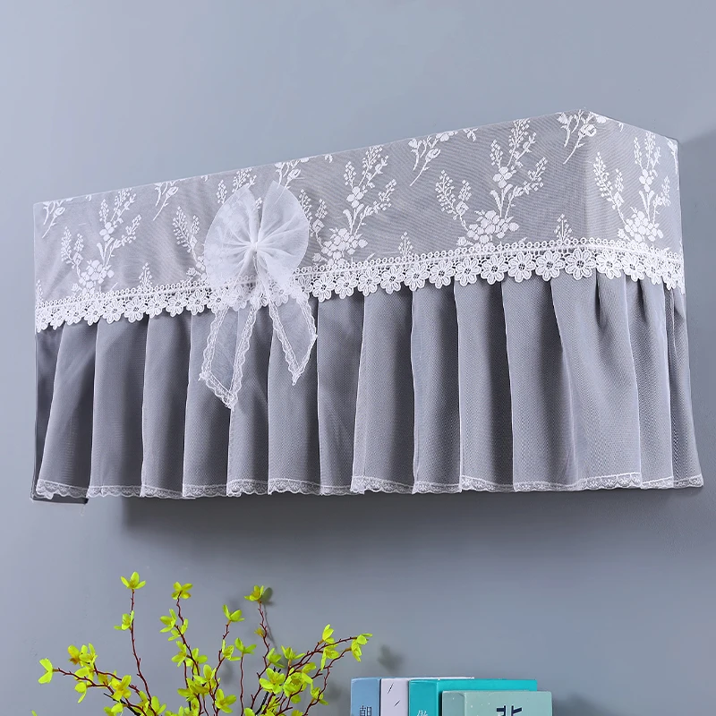 

Modern Minimalist Bedroom Wall-Mounted Air Conditioner Cover Lace Fabric Dustproof Protector Suitable for Ge Midea Air Condit...