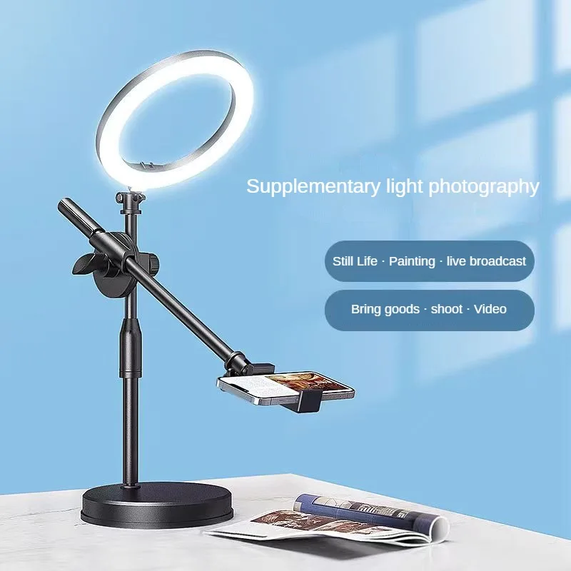 LED Selfie Ring Lamp Stand Light Phone Holder Photography Ring Light With Tripod Profession Desk Lamp For Nails Stand Lighting