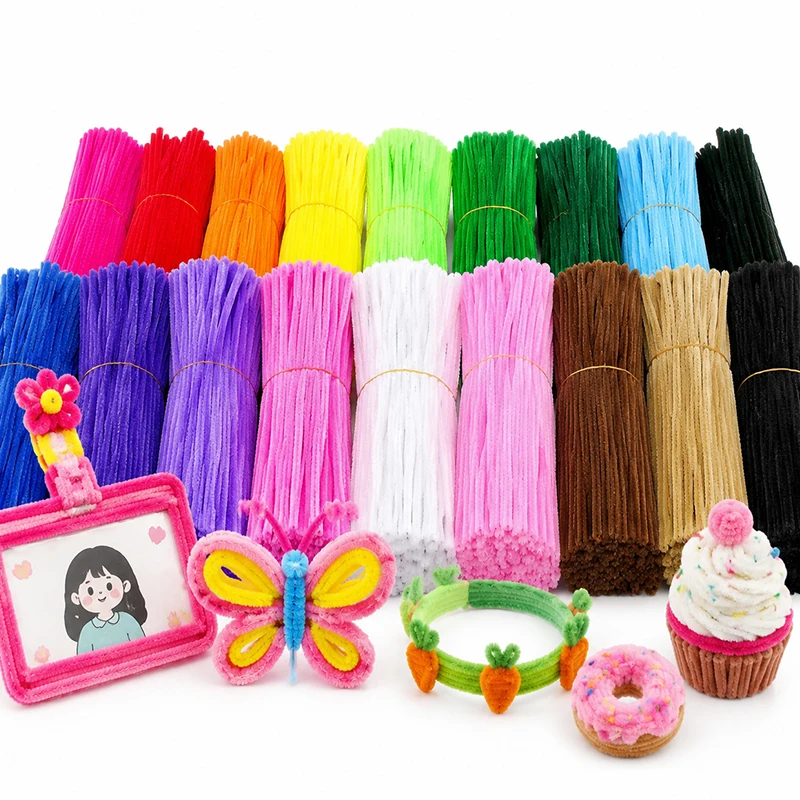 Colorful Flexible Twisty Wire Sticks DIY Project Materials Kit with Plastic Scissors Creative Handmade Decoration Art Supply ZYF view 4