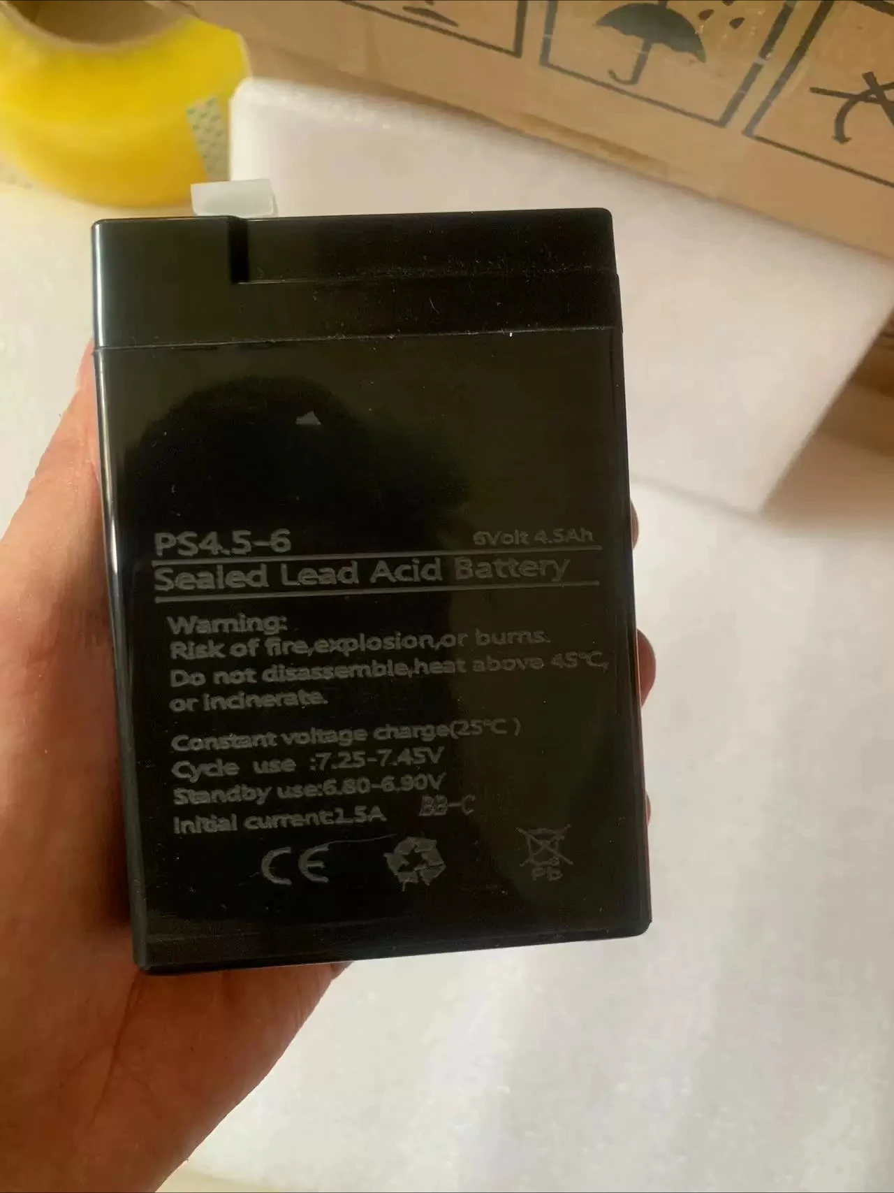 .。for TYNtyn battery 6V4.5AH/20HR battery children's toy car stroller car special battery.。