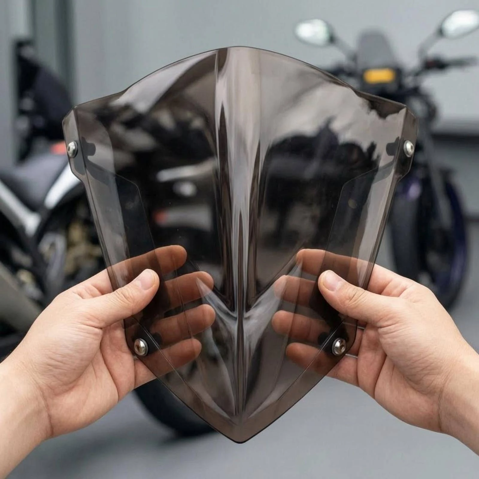 Soportes para Montar en el Parabrisas de la Motocicleta, Parabrisas en Forma de Guardabarros, Fijaciones con Tornillos para Motocicleta, Pieza para Vehículo