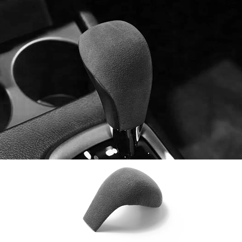 

For Toyota Hilux / Fortuner Car Gear Shift Boot Cover Trim Sticker Anti Scratch Interior Tuning Accessories Made of Alcantara