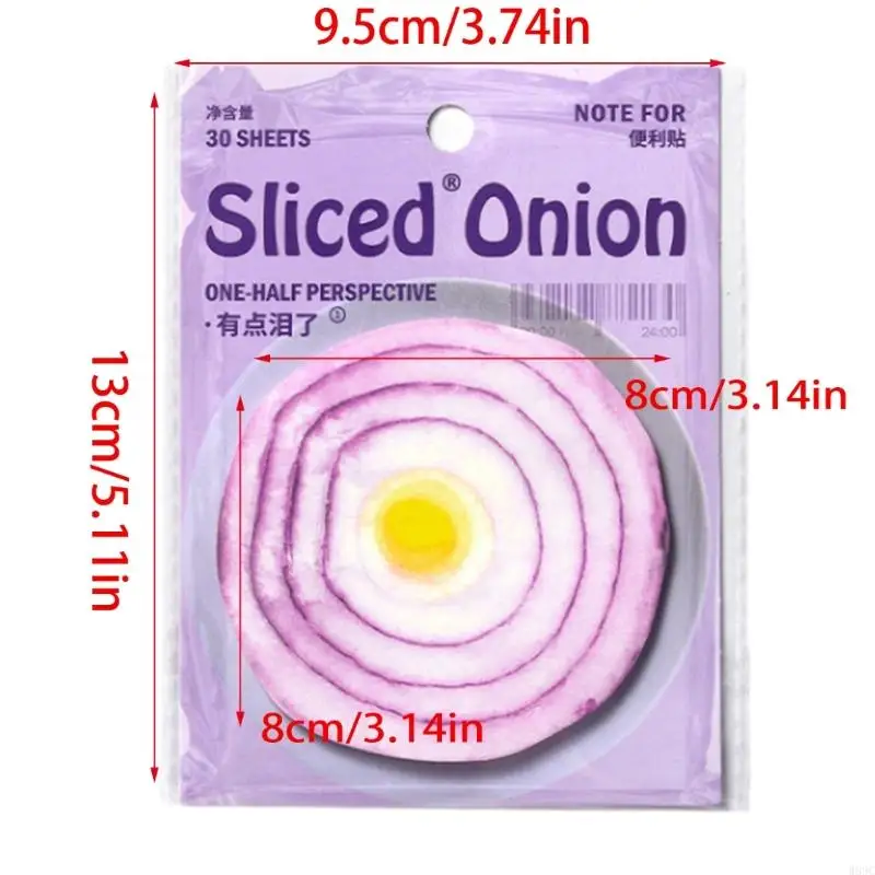 W89C小さなadheiveノート30シート/パッドフルーツパターンノート紙野菜の形状