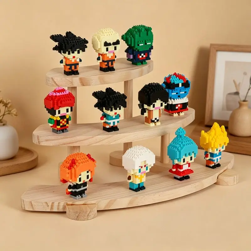 Dragon Ball Z Mini Micro Building Blocks Goku Vegeta Anime Character Bricks Kids Educational DIY Assembly Toy Decor Model Gift - view 2