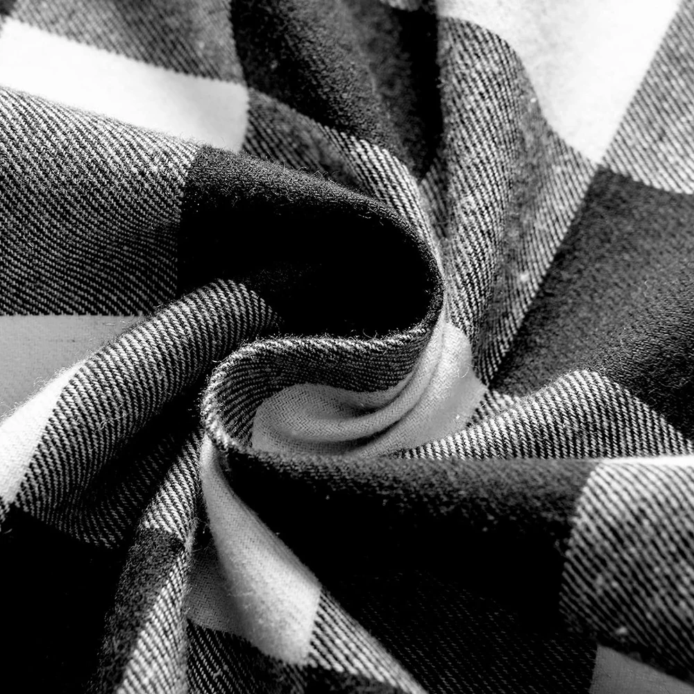 Dekorative Karierte Rüschen-Kissenbezüge, Schachbrettmuster Sofakissen-Überzüge, Wohnzimmer-Kissenhüllen, Weihnachtsdekoration – Detail 9