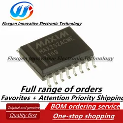 The MAX232ACWE+ MAX232 package SOIC-16 RS232 driver receiver chip