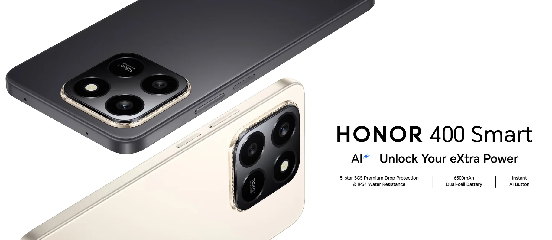 HONOR 400 Smart 4G, Global Version, 4G Smartphone,108MP Main Camera,6500mAh Battery,6.77" 120Hz Display,Octa-core Processor