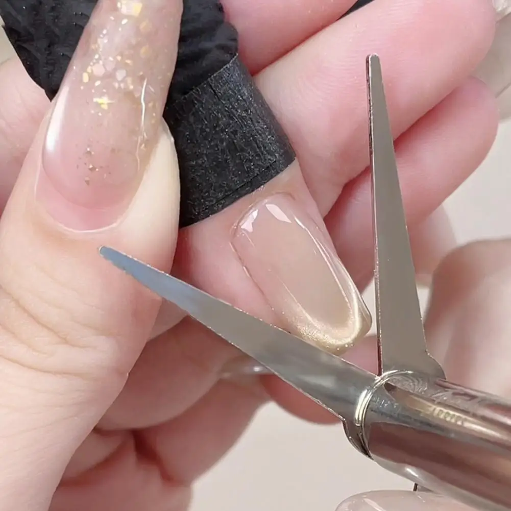 新型V字型フレンチキャッツアイネイルマグネットツールDIYネイルアートマグネット補助ツールフレンチエフェクトジェルポリッシュマグネットロッドツール