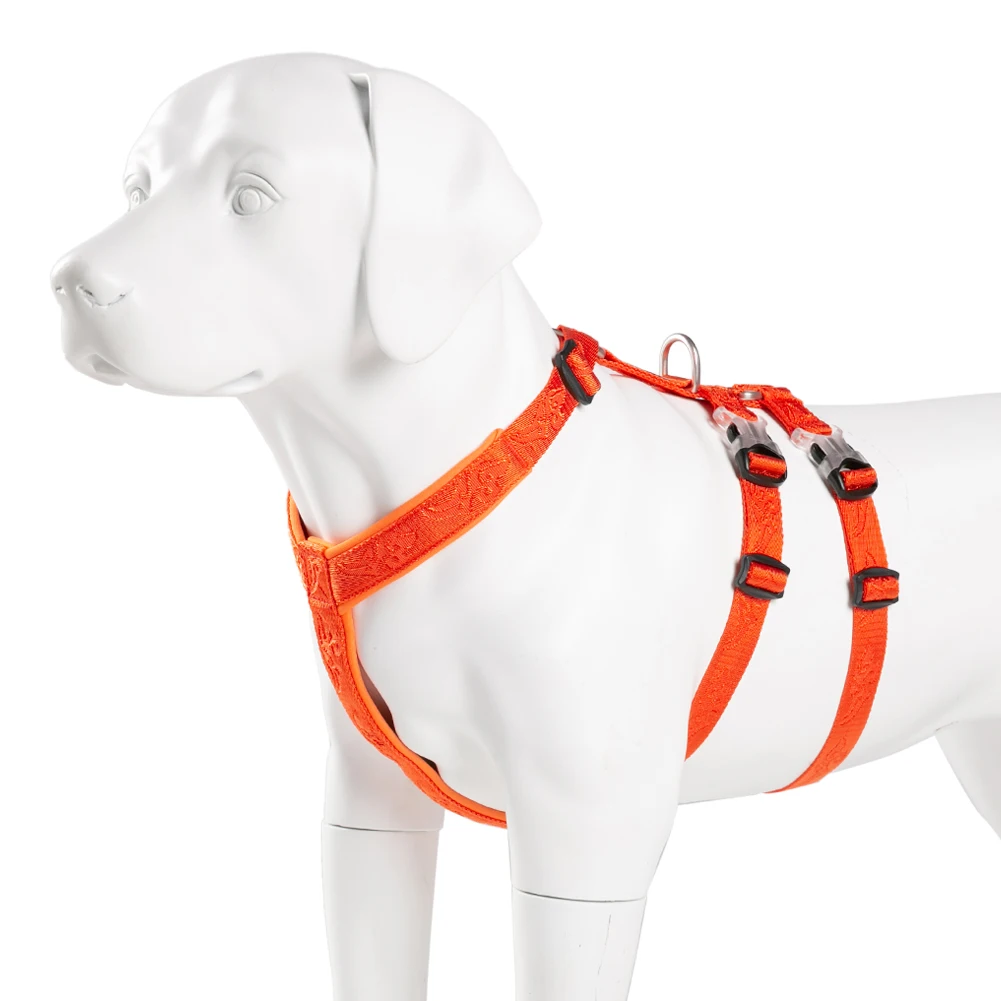 Winhyepet Dog Harness Pet Strap Adjustable Vest Triple Anti-escape Traveling Walking Pet Accessories For Small Meduim Large Dogs