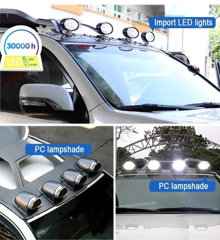 New Design Multifunction  Alloy  ABS  Plastic  Top Roof Luggage Racks land cruiser prado 150 Roof Rack