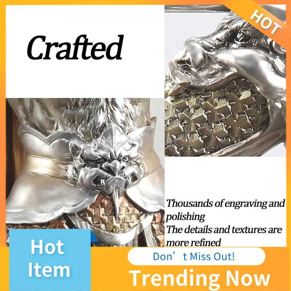 

CMHI-Wukongs Doll, Black Myth Wukong Statue, Wukong Action Figure, Monkey Ornaments Sculpture Office Bedroom Decoration