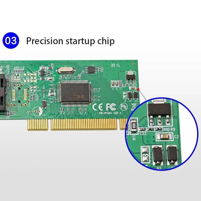 高速pciファイバーネットワークアダプター,ディスクレス10, 100mbps,デスクトップコンピューター用LANカード,pciカードゲーム