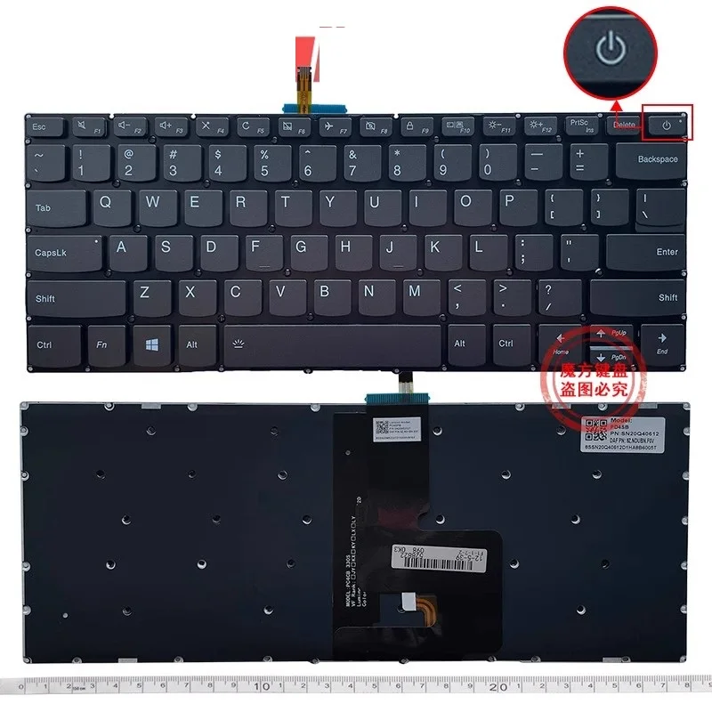 New US Keyboard for Lenovo Xiaoxin 7000 520S-14IKB V14-IWL V14-IIL/IKB/ADA/ARE Laptop Backlight Keyboard