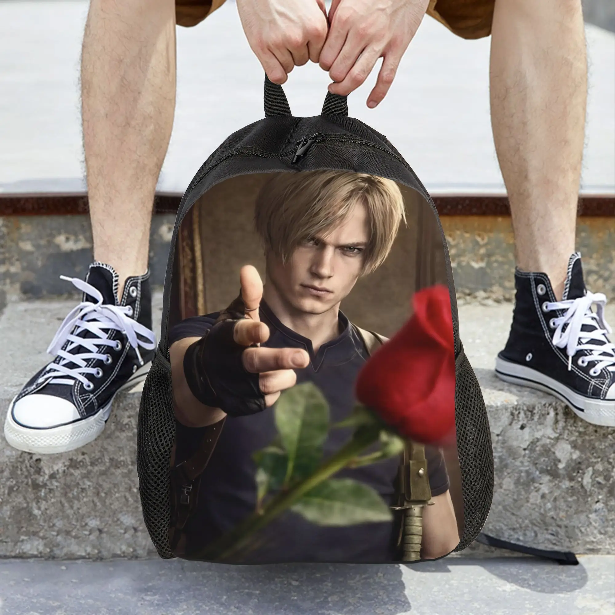 

Рюкзак Leon S Kennedy Meme Resident Evil для женщин, повседневный детский школьный рюкзак, компьютерный рюкзак, дорожная сумка через плечо