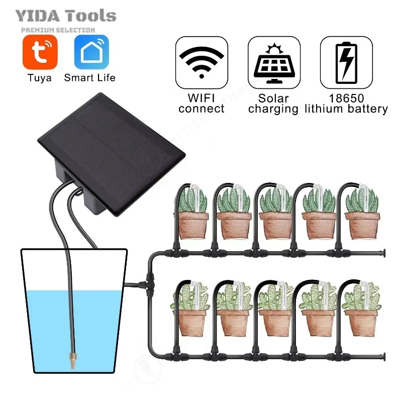 YIDA  WiFi Smart Automatic Plant Watering Timer, Phone App Remote Control Set-and-Forget Waterer for Home, Garden, Plants