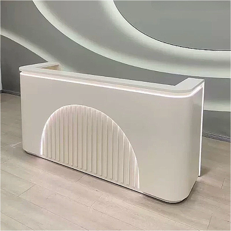 

multi-functional modern reception counter Beauty salon Company simple reception counter art comptoir de caisse office furniture