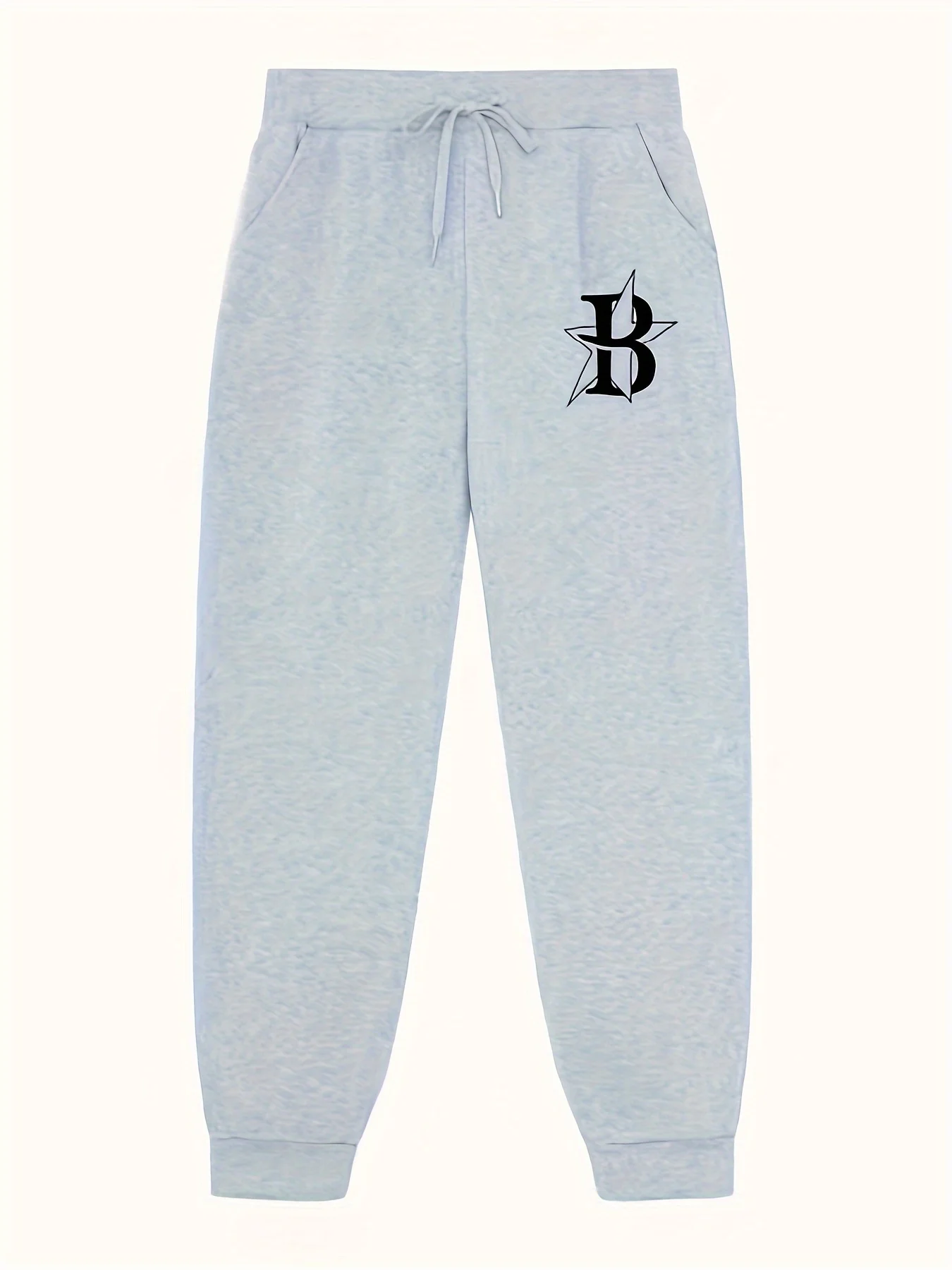 

Мужские повседневные спортивные брюки с карманами, с простым буквенным принтом, на эластичном шнурке на талии, слегка эластичные, подходят для зимы