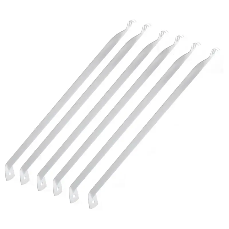 

~Latest Model 6 Pcs 12Inch Support Brackets For Wire Shelving Wire Shelf Brackets Closet Shelf Brackets With Anchors And Pins