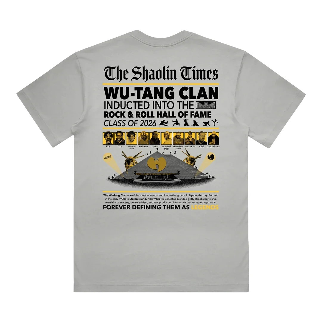 2026 Wu-tang Clan Tour Summer Men's and Women's Pure Cotton T-shirts Comfortable, Breathable, High Quality Ins Y2k