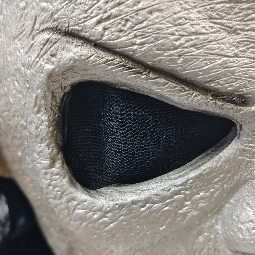 หน้ากากหัวกะโหลกฮาโลวีนแบบสมจริง พร้อมวิกผมยาวสีดำ อุปกรณ์ประกอบชุดคอสเพลย์สยองขวัญ สำหรับงานปาร์ตี้ผู้ใหญ่ ของตกแต่งชุดแฟนซีสุดหลอน