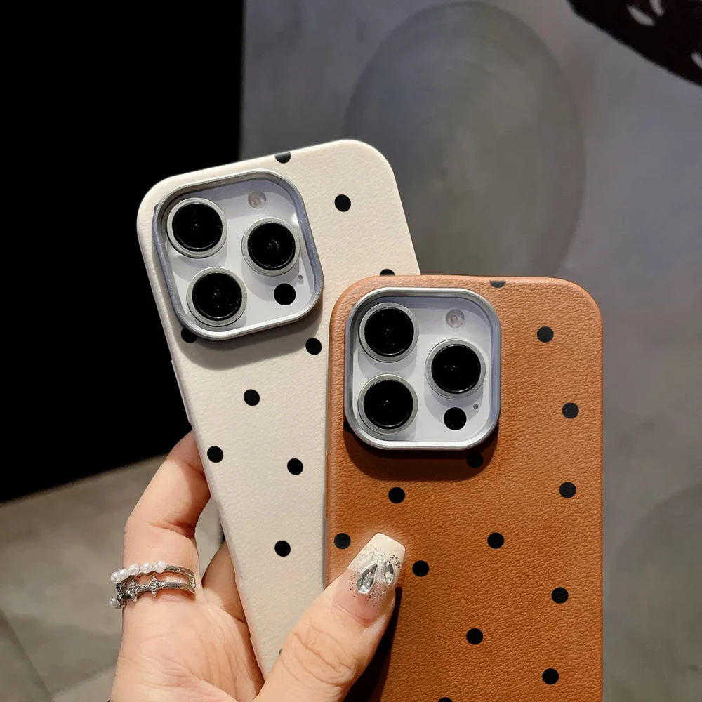Minimalist Black Polka Dot  Phone Case For Xiaomi Mi Lite 5G Ne Xiaomi For 17 Pro Max 13 14 15 12 Pro 12T 13t 14t 15t Soft Cover view 3