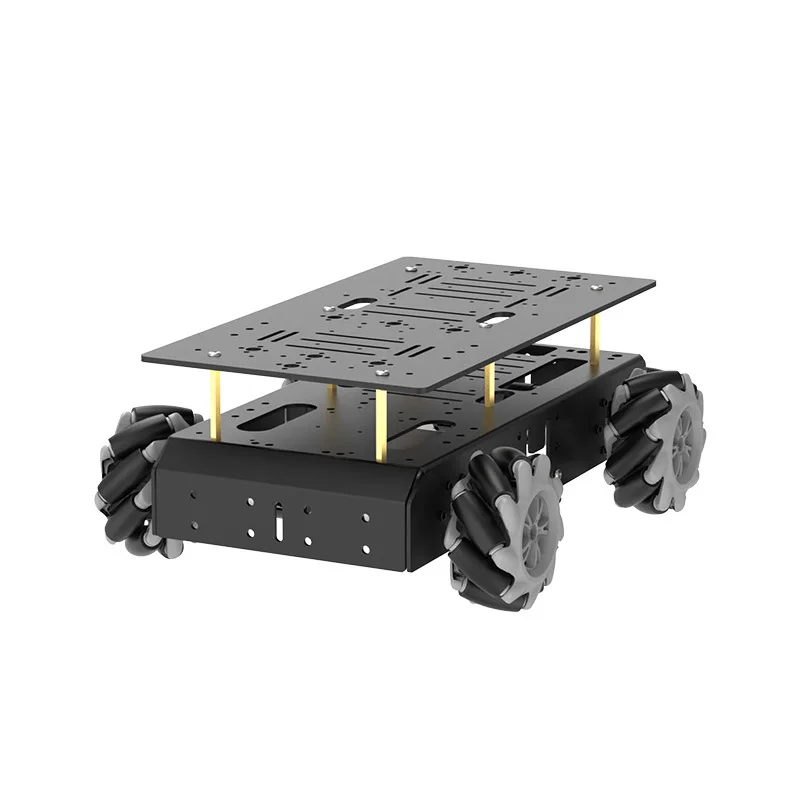 

Four wheel electric car, four-wheel drive Macnami wheel intelligent car chassis, high-precision encoder, motor programming car
