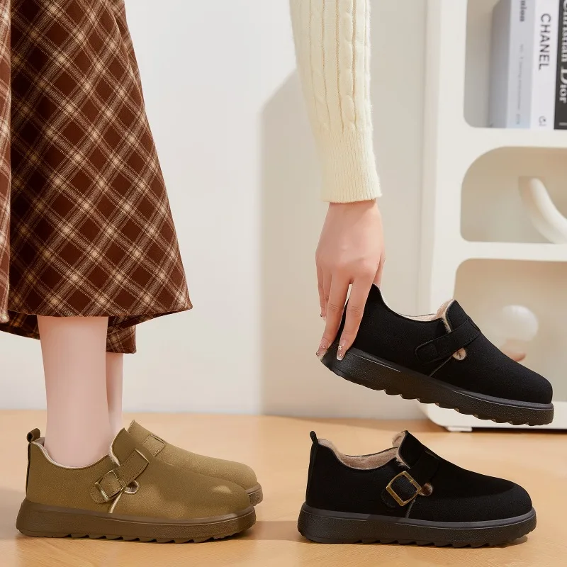 

Hot Selling Women's Winter New Women Boots with Thick Velvet and Warm Snow Boots Fashionable Beautiful and Versatile Cotton Boot