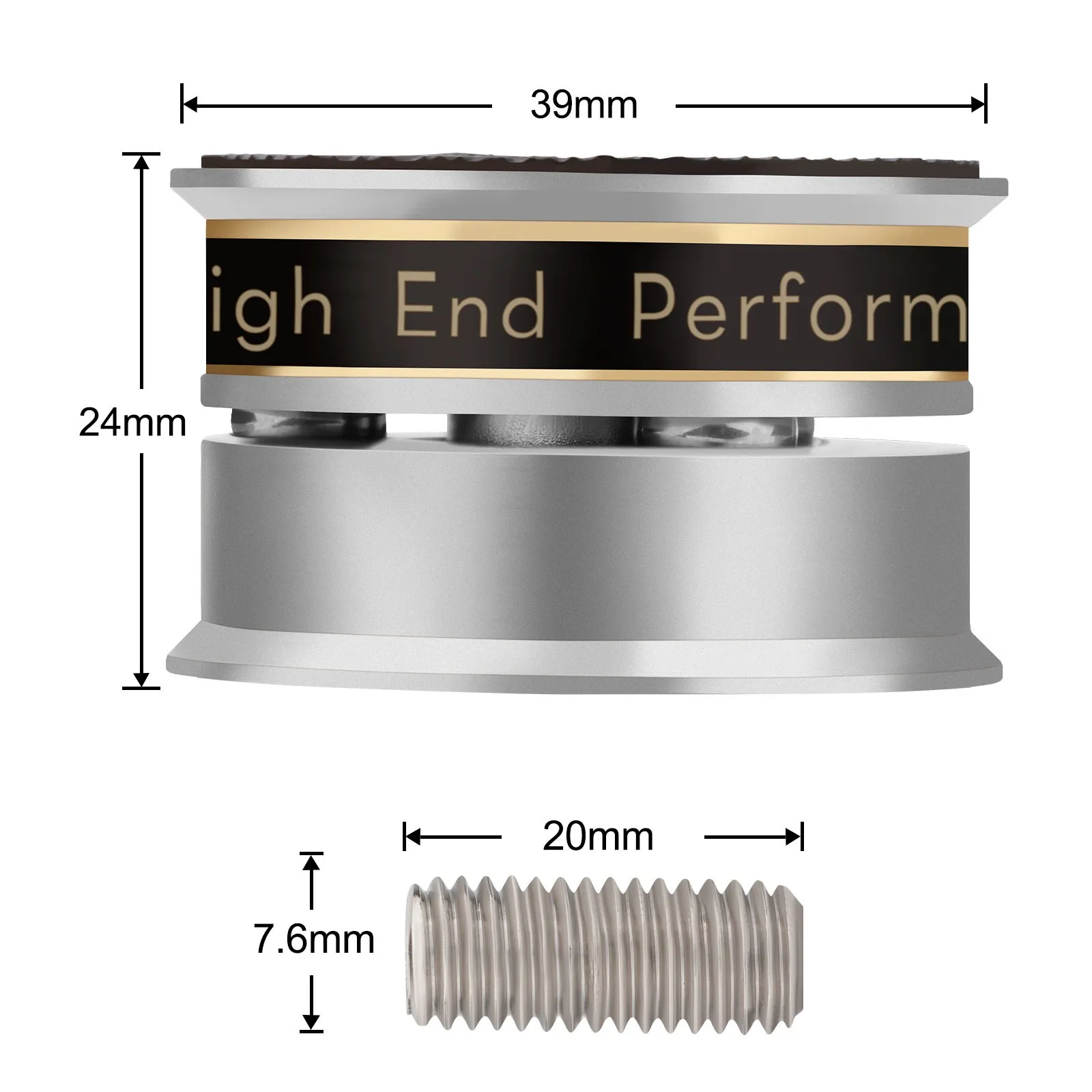 Preffair 4Pcs Speaker Feet Pads Vibration Absorption Stands Anti-shock Shock Absorber Chassis beads SP3924