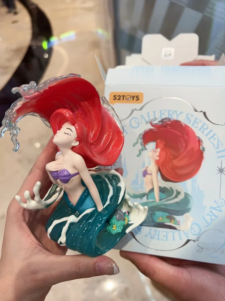Disney Princess Blind Box Künstlerische Mapping Serie Ariel Jasmine Cinderella Aurora Hua Mulan Schneewittchen Anime Fgiure Modell Spielzeug
