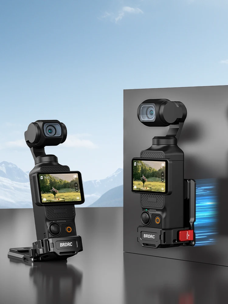 AliExpress BRDRC Magnetic Mount for DJI Pocket 3 Clip Holder Mount Cycling/V-log/Multifunctional Desktop Base Camera Accessories