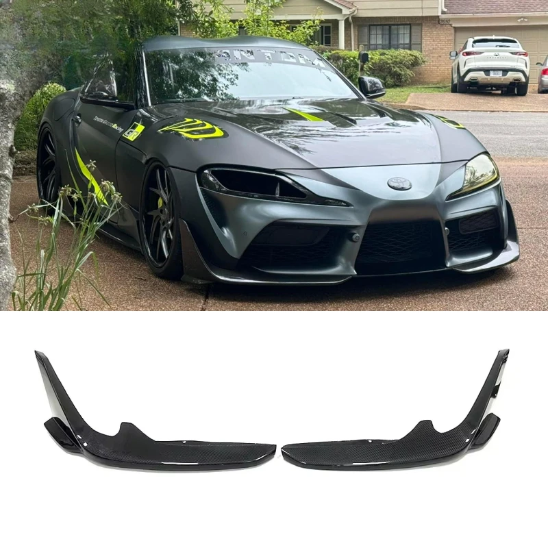 

High Quality For Toyota Supra A90 A91 Mk5 Carbon Fiber Front Bumper Lip Front Splitter front shovel Body kits