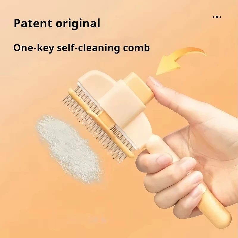 Cat Grooming Massage Brush Pet Comb Professional Open Knot Pet Hair Removal Brush Durable kitten comb Pet Accessories ﻿ image 4