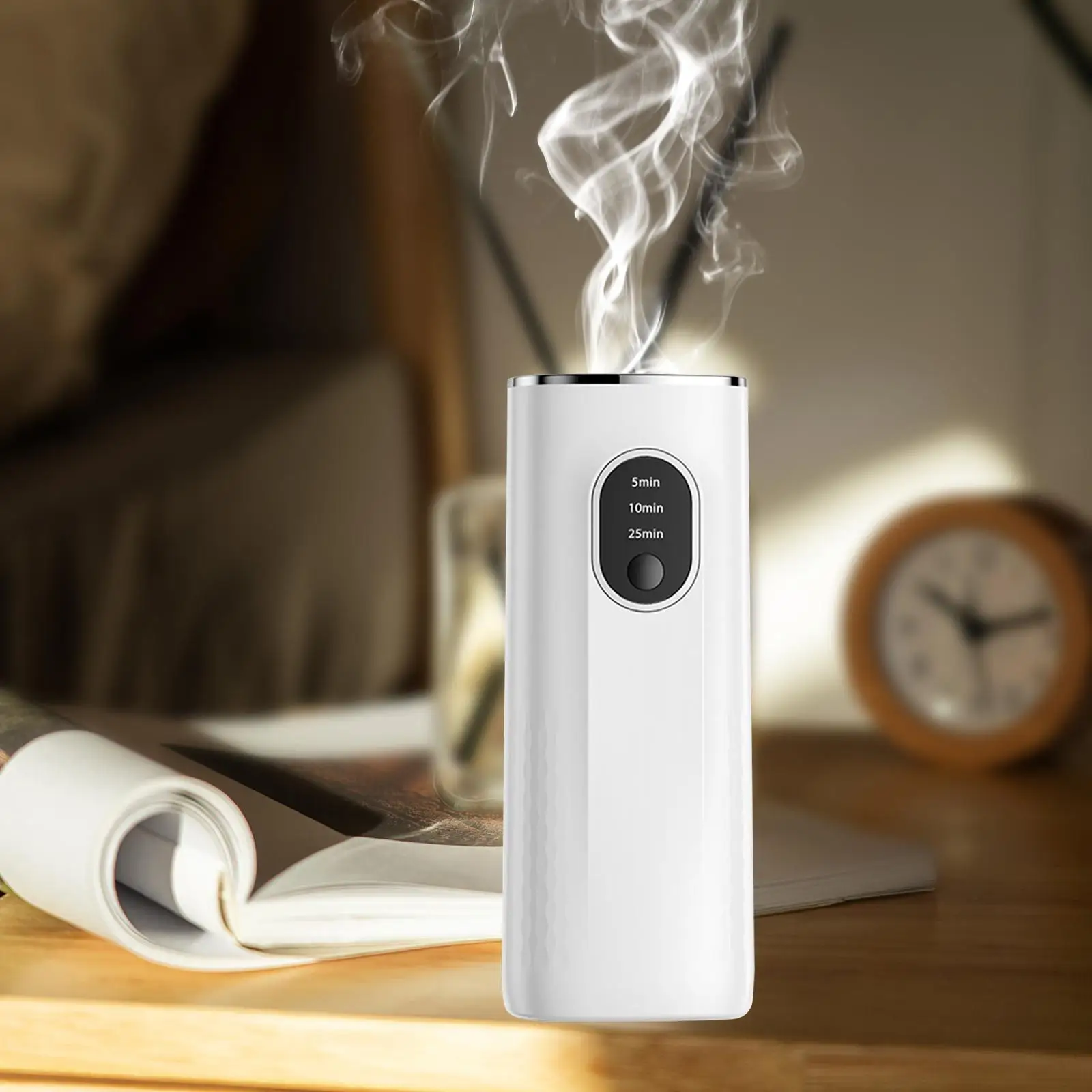 Waterless Essential Oil Diffuser Small USB Rechargeable Wall Mounted Smart 3 Timer Setting Portable for Home Room Bedroom Office