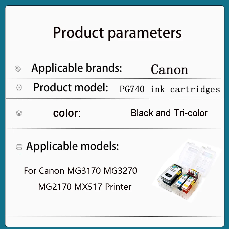 smart cartridge rifll kit for canon PG-740 CL-741 ink cartridge For canon pixma MX517 MX437 MX377 MG4170 MG3170 MG2170