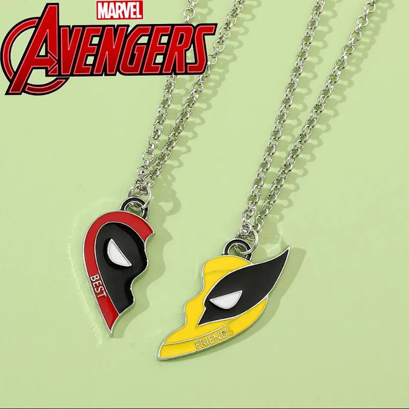 Marvel Movie Deadpool e Wolverine Colar, Cool DIY, Handmade Pingente Acessório, Moda, Memorial, Melhor Amigo, Colar