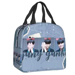 Custom Kpop ATEEZs Lunch Bag Women A TEEnager Zs Thermal Cooler Insulated Lunch box per la scuola degli studenti