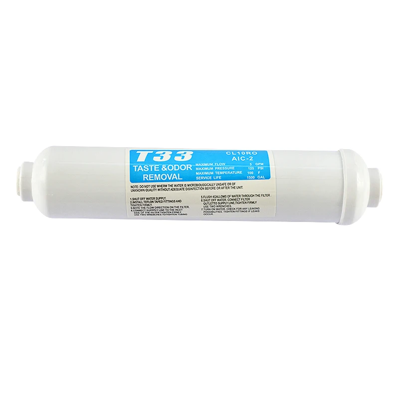 ATWFS Kitchen Machine Water Filters For Household a Small Coconut Shell Activated Carbon Filter T33 Aquarium