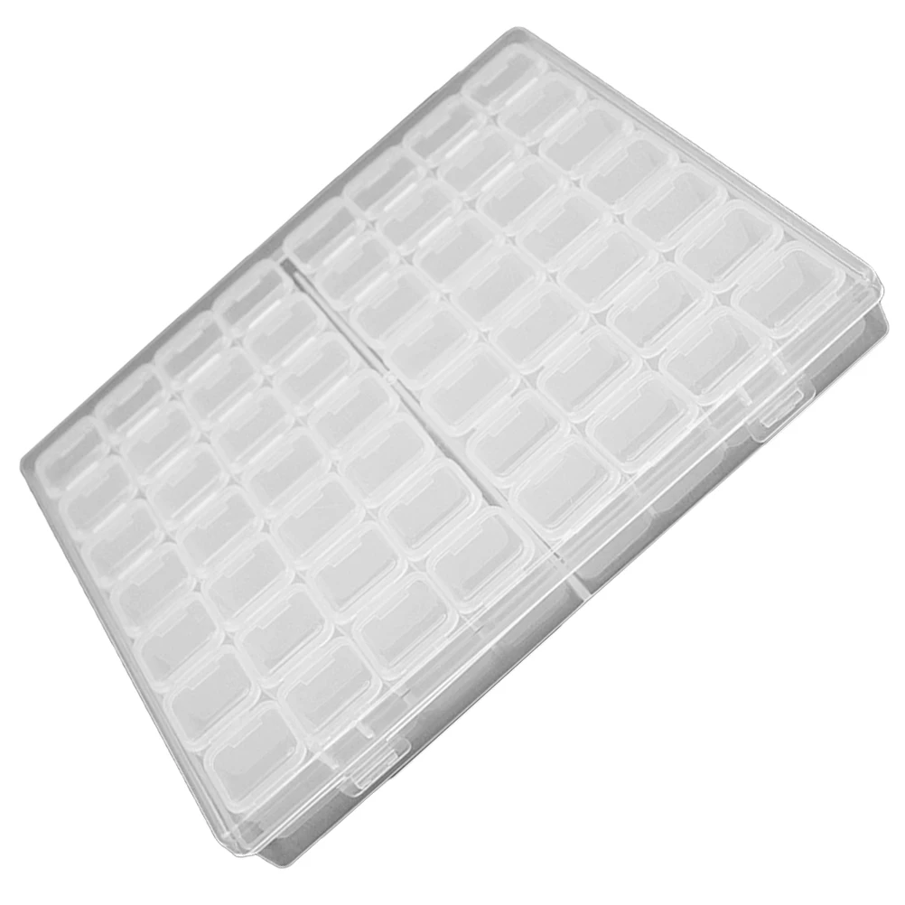 

28pcs Jewelry ganizer Transparent Storage Box Anti Oxidation Plastic Earring Holder Manicure Accessories Small Items