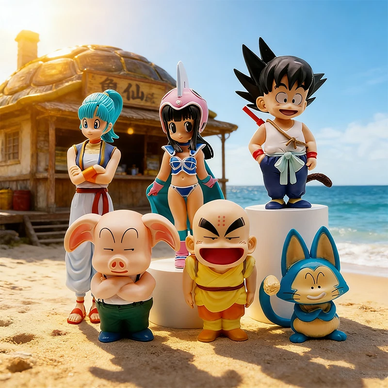 Figura de Acción Coleccionable de PVC de Bandai Original Anime Dragon Ball Ichiban Kuji Son Goku Yamcha Bulma Roshi Chichi Master