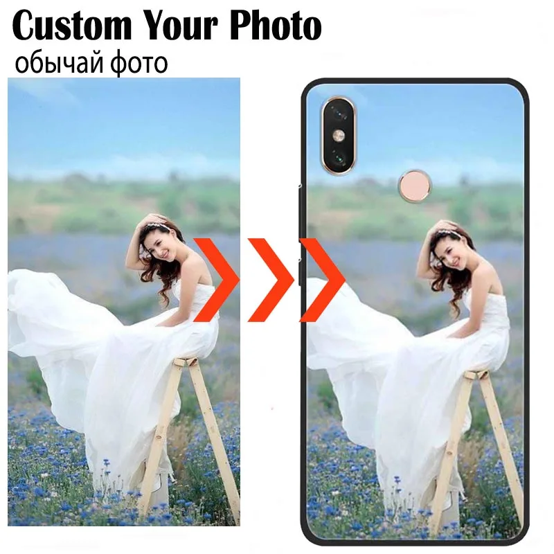 Customized Phone Cases for Xiaomi Mi Max 3 Mix 4 Case DIY Photo Design For Xiaomi Mi Play Mix 3 2 2s Silicone Cover Soft Name