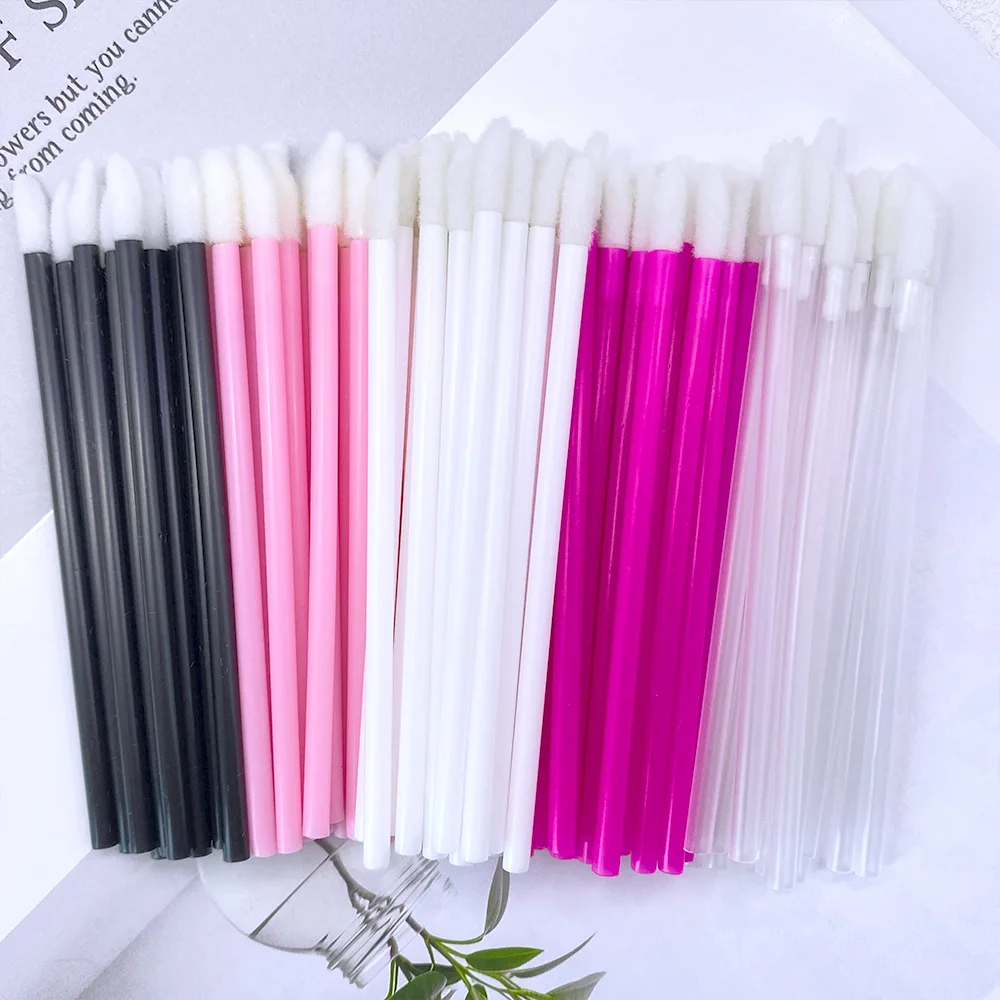 50/500PCS Disposable Lip Brush Eyelash Extension Makeup Brushes Lash Extension Mascara Applicator Lipstick Wands Cosmetic Tools view 2