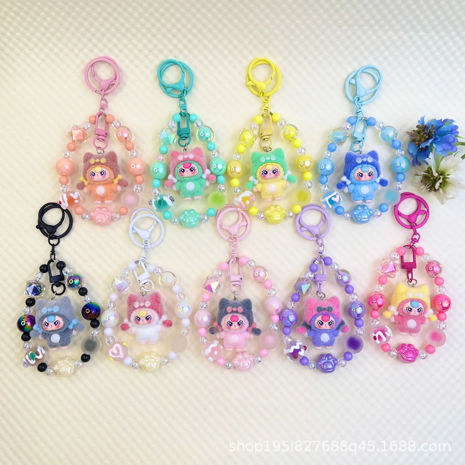 1PCSCreative الكرتون قبعة فتاة سلسلة هواتف محمولة مطرز حقيبة سلسلة المفاتيح ألعاب من نسيج مخملي ملحق سلسلة المفاتيح